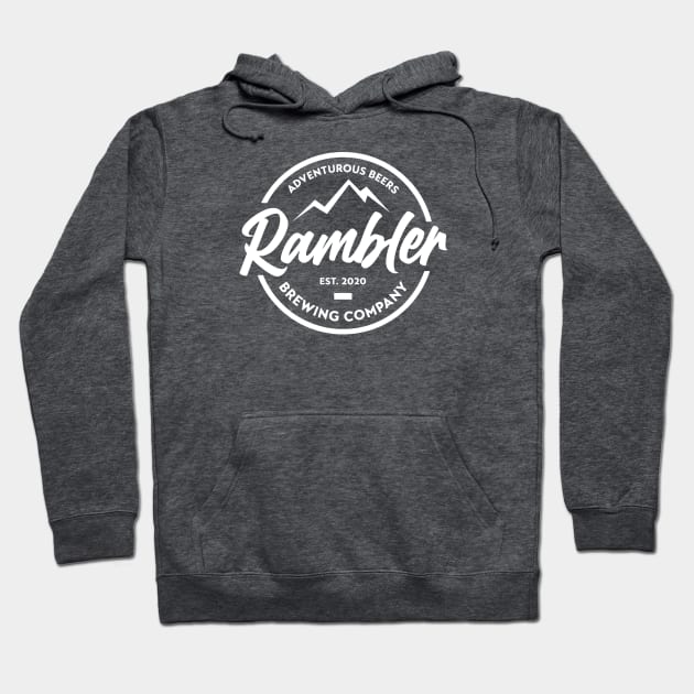 Rambler Brewing Company logo tee - dark Hoodie by RamblerBrewingCompany